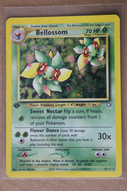 Pokemon TCG Bellossom 3/111 Neo Genesis Holo 1st Edition Vintage - Image 1