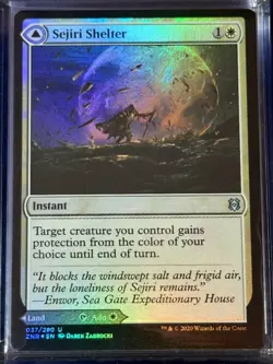 Sejiri Shelter // Sejiri Glacier ZNR 37 Zendikar Rising Magic MTG Card U FOIL NM - Image 3