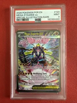 Mega Zygarde 120 Pokemon Card PSA 9 SIR Mint English Full Art Rare - Image 1