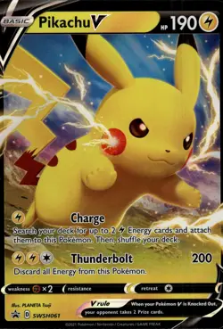 SWSH: Sword & Shield Promo Cards #SWSH061 Pikachu V - Image 1
