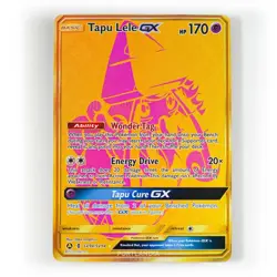 Pokemon - Tapu Lele GX - SV94/SV94 - SM Hidden Fates - Gold Shiny Vault Card - Image 1