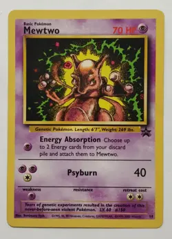 Mewtwo #14 Black Star Promo Pokemon Card WOTC 2000 - Image 1