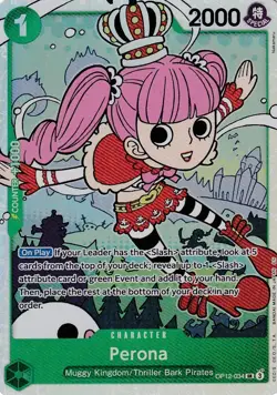Perona OP12-034 SR - One Piece TCG - Legacy of the Master Foil NM/M - Image 1