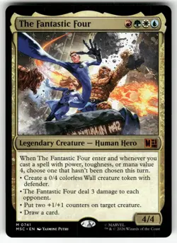 The Fantastic Four 741 Commander: Marvel Super Heroes Magic: The Gathering NM - Image 1