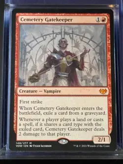Cemetery Gatekeeper VOW 148 Magic MTG Mythic NM - Image 1