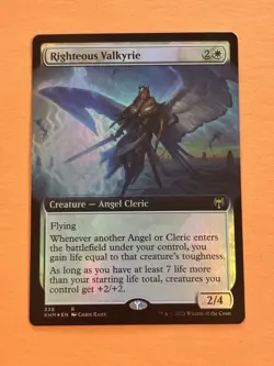 Righteous Valkyrie Extended Art-Rare 338-MTG KHM-FOIL - Image 1