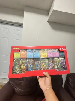 Pokemon TCG: Scarlet & Violet Prismatic Evolutions 8 Pack Mini Tin Set 🔥 - Image 3