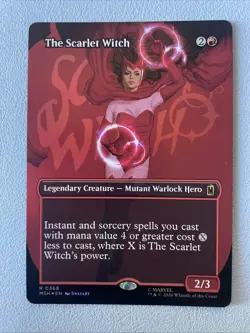 The Scarlet Witch - Foil - Borderless Marvel Super Heroes MTG NM - Image 1