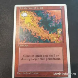 Red Elemental Blast Fourth Edition LP - MTG - Image 1