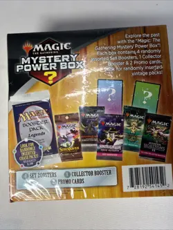 NEW! Magic MYSTERY POWER BOX 4 Booster Packs, 2 Promos, 1 Collector Booster 🔥🔥 728192541452 - Image 3