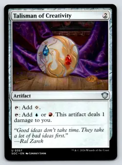 Talisman of Creativity U Commander: Secrets of Strixhaven 357 LP - Image 1