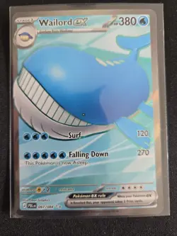 Wailord ex 097/084 Full Art Ultra Rare Pokemon Pitch Black ME05 NM English - Image 1
