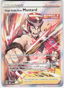 Single Strike Style Mustard TG28/TG30 Brilliant Stars Trainer Gallery Pokemon NM - Image 1