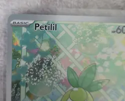 Pokemon Petilil Full Art Holo Basic Plant Card SV 091/086 English 2023 - Image 2