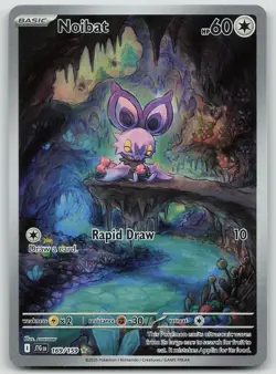 Pokemon Noibat 169/159 Journey Together Illustration Rare Holo NM - Image 1