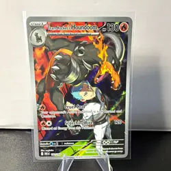 The Pokemon Company Team Rocket's Houndoom Full Art Holo 191/182 130 HP - Image 1