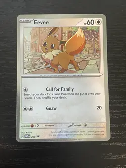 Eevee SVP 200 Cosmos Holo Promo Scarlet & Violet Black Star Pokemon TCG - Image 1