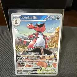 Pokemon TCG Krookodile Illustration Rare Full Art Holo 170 HP 116/091 - Image 1