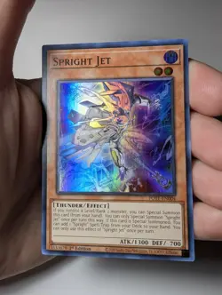 Yugioh Spright Jet POTE-EN004 Super Rare 1st Edition NM - Image 1