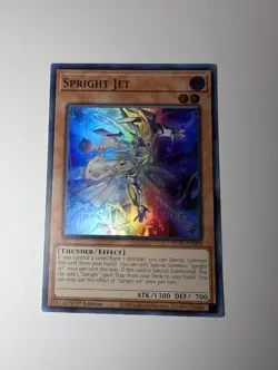 Yugioh Spright Jet POTE-EN004 Super Rare 1st Edition NM - Image 2