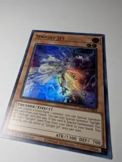 Yugioh Spright Jet POTE-EN004 Super Rare 1st Edition NM - Image 3