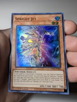 Yugioh Spright Jet POTE-EN004 Super Rare 1st Edition NM - Image 1