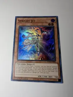 Yugioh Spright Jet POTE-EN004 Super Rare 1st Edition NM - Image 2