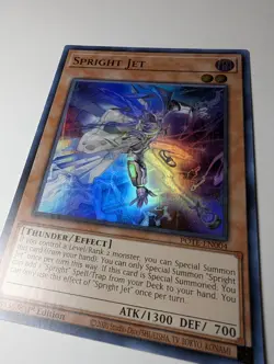 Yugioh Spright Jet POTE-EN004 Super Rare 1st Edition NM - Image 3