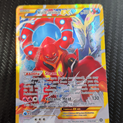 Pokemon Volcanion EX Full Art Holo Secret Rare 115/114 Steam Siege ENG 180HP - Image 1