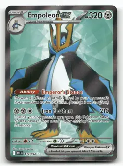 Empoleon ex 114/094 Phantasmal Flames Pokemon Holo NM Ultra Rare - Image 1