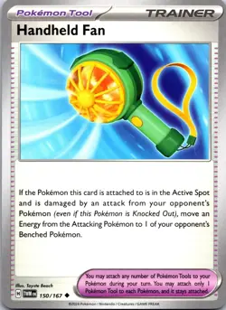 Handheld Fan 150/167 Uncommon Twilight Masquerade Pokemon Near Mint - Image 1