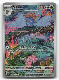 Gloom 198/197 Obsidian Flames Pokemon Holo NM Illustration Rare - Image 1