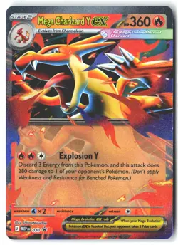 MEGA CHARIZARD Y EX 030 Holo Promo ME: Mega Evolution Promo Holo NM - Image 2