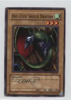 One-Eyed Shield Dragon YuGiOh Legend of Blue Eyes White #LOB-087 2002 READ - Image 1