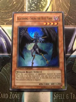 *** BLACKWING - SHURA THE BLUE FLAME *** SUPER RARE RGBT-ENPP2 (LP) YUGIOH! - Image 1
