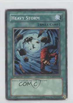 Heavy Storm 1st Ed. YuGiOh Dinosaur's Rage Structure Deck #SD09-EN025 2006 READ - Image 1