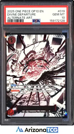 One Piece 2025 Divine Departure OP10-019 Alternate Art Rare OP10 GEM MINT PSA 10 - Image 1