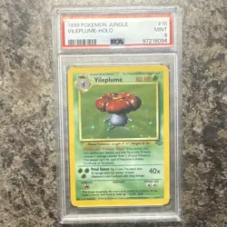 Pokemon PSA 9 1999 Vileplume 15/64 Jungle Holo Rare Unlimited EN - Image 1