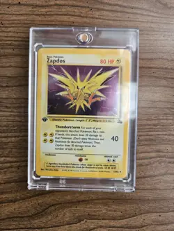 Zapdos 15/62 Fossil 1st Edition Holo Rare MP - Image 1