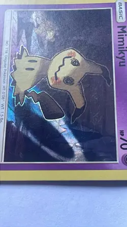 Pokemon TCG Sun & Moon Mimikyu 58/145 Holo Guardians Rising MP - Image 3
