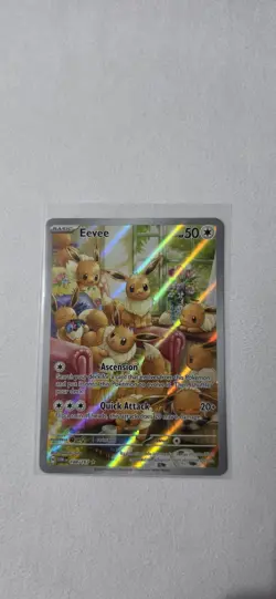 Eevee Scarlet & Violet Twilight Masquerade Holo Illustration Card 188/167 - Image 1