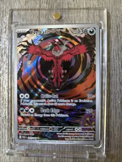 Pokemon TCG Yveltal Paradox Rift Holo Card 205/182 Illustration Rare - Image 1