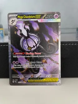 Mega Chandelure Ex Pitch Black Sir Pokemon Card English 115/084 - Image 1