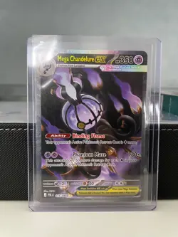 Mega Chandelure Ex Pitch Black Sir Pokemon Card English 115/084 - Image 5