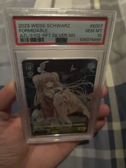 Weiss Schwarz Azur Lane Formidable AZL/S102-E007SP Silver Signature Eng PSA10 - Image 5