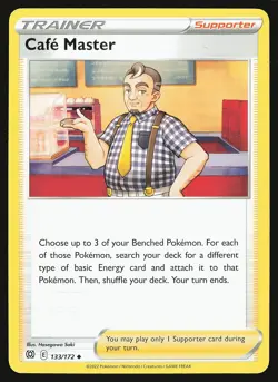 SWSH09: Brilliant Stars Cafe Master #133/172 Uncommon Pokemon Card - Image 1