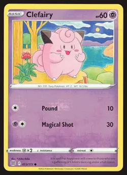 SWSH09: Brilliant Stars Clefairy #053/172 Common Pokemon Card - Image 1
