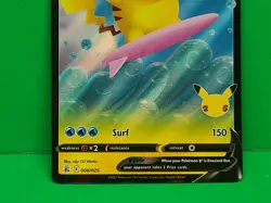 Surfing Pikachu V 008/025 Celebrations Near Mint Ultra Rare Pokemon Card - Image 3