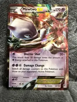 Pokemon Card - Mewtwo EX Holo XY - BREAKthrough 62/162 Ultra Rare - Image 1