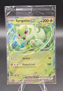 Sprigatito EX 087 Scarlet & Violet Black Star Promo Holo Pokemon Card TCG Sealed - Image 1